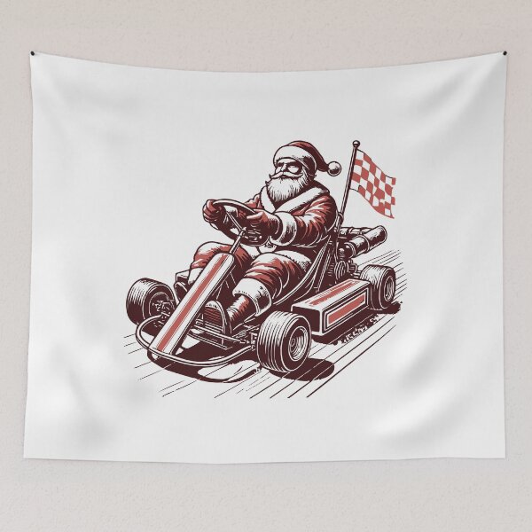 Item preview, Santa Claus In Go-kart designed and sold by LuminOrb.