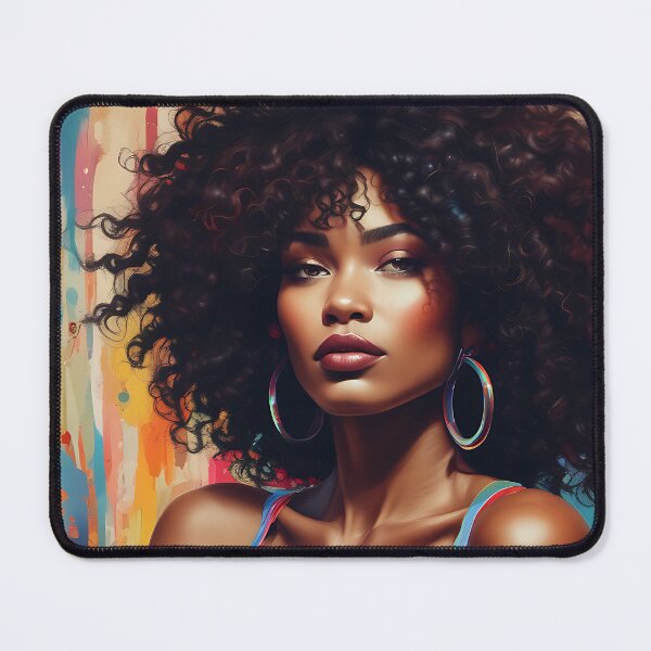 Item preview, Elegant Afro Beauty Art – Vibrant Home Decor Masterpiece – Contemporary Afro-Inspired Art designed and sold by msrmiami1.
