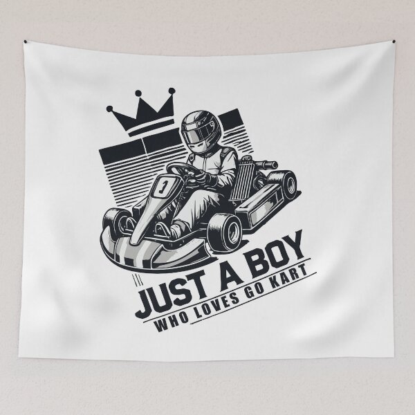 Item preview, A Boy Who Loves Go-kart Racing designed and sold by LuminOrb.