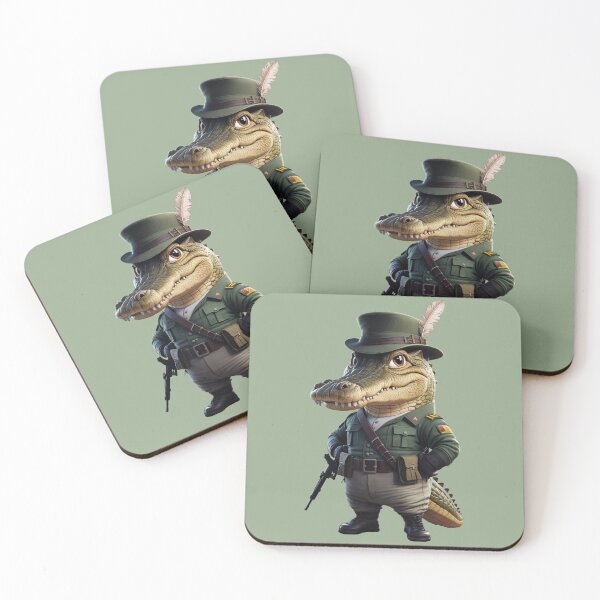 Item preview, Alligator in Military Attire designed and sold by NiRia Spot.