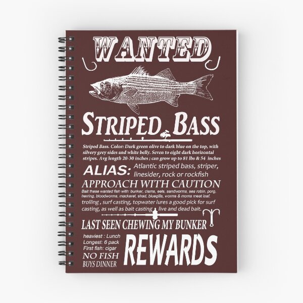 Item preview, Wanted Striped Bass designed and sold by hookink.