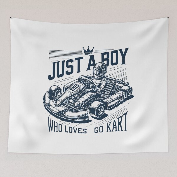 Item preview, Just A Boy Who Loves Go-Kart Racing designed and sold by LuminOrb.
