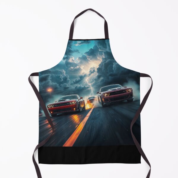 Item preview, Epic Lighting Storm Over a Muscle Car Race designed and sold by Ink Art Design.