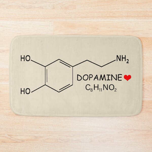 Item preview, Dopamine molecule structure chemist structural formula designed and sold by Alexaltay.