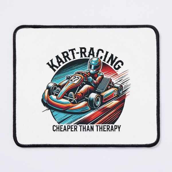 Item preview, Kart Racing Cheaper Than Therapy Funny Saying designed and sold by LuminOrb.