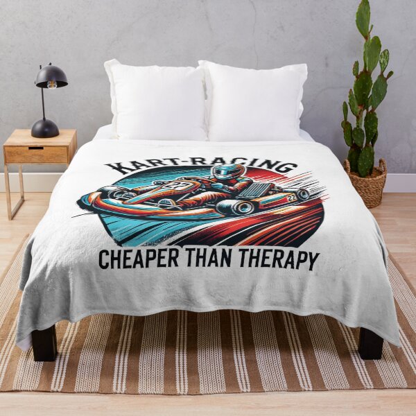 Item preview, Kart Racing Cheaper Than Therapy Funny Saying designed and sold by LuminOrb.