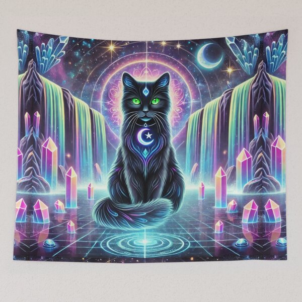 Item preview, Nyx in the Crystal Waterfalls of the Cosmic Realm designed and sold by Meta2Physical.