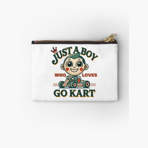 Item preview, Boy Who Loves Go Kart Retro Cartoon designed and sold by LuminOrb.