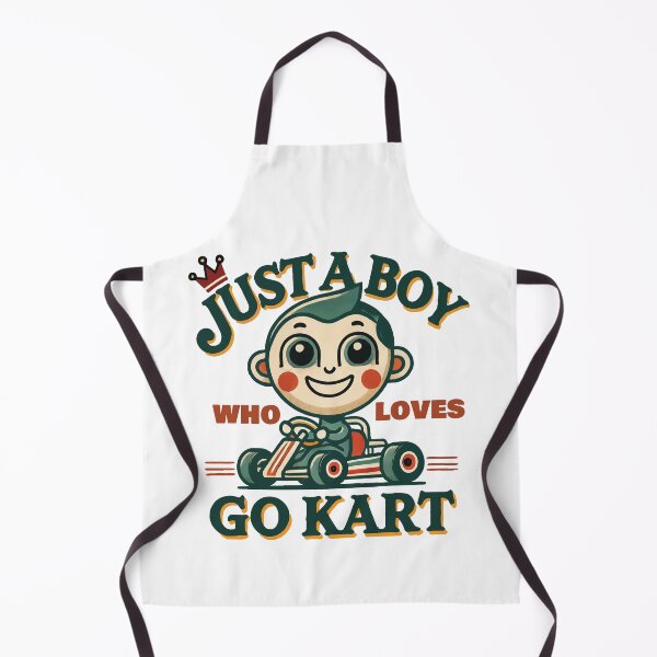 Item preview, Boy Who Loves Go Kart Retro Cartoon designed and sold by LuminOrb.