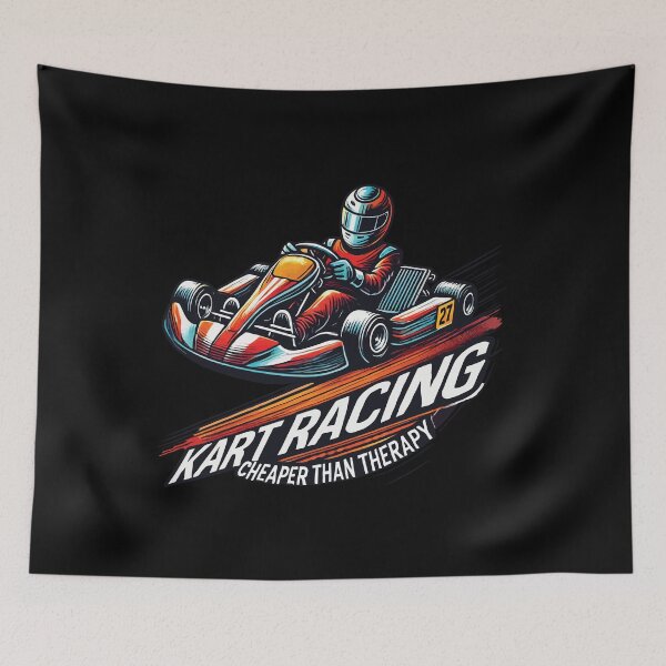Item preview, Go-kart Racing Cheaper Than Therapy designed and sold by LuminOrb.