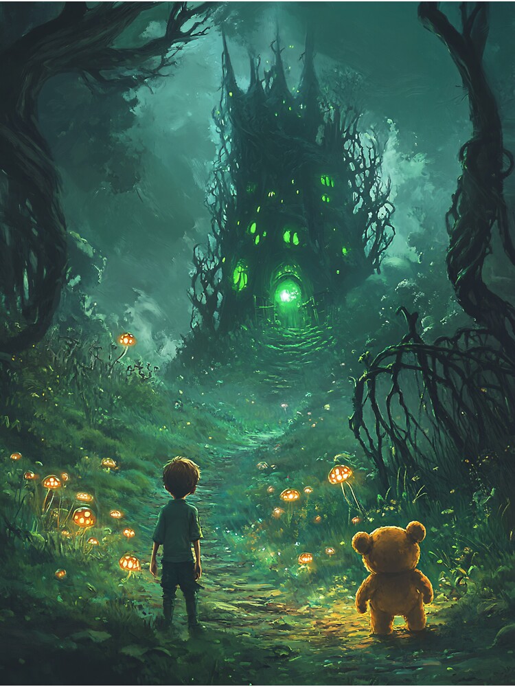 Thumbnail 3 of 3, Sticker, Dark Fairy Tale Scene designed and sold by Active-Edge.