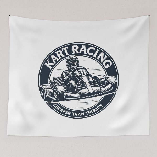 Item preview, Go-kart Racing Cheaper Than Therapy designed and sold by LuminOrb.