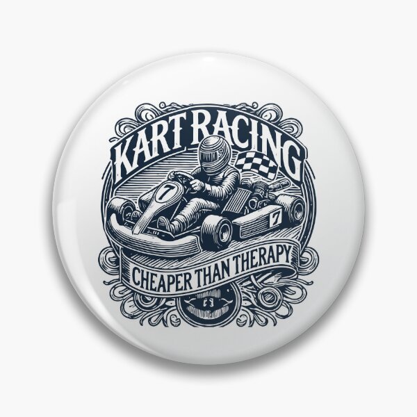 Item preview, Karting Cheaper Than Therapy Vintage Style designed and sold by LuminOrb.