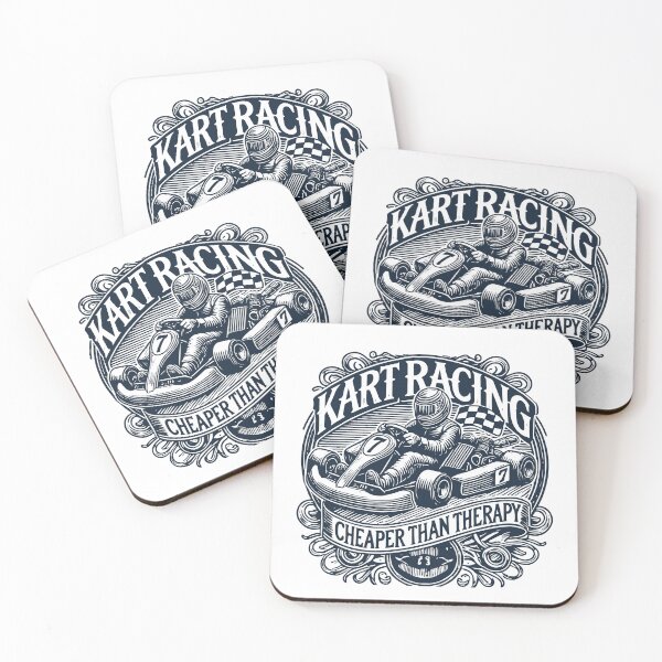 Item preview, Karting Cheaper Than Therapy Vintage Style designed and sold by LuminOrb.