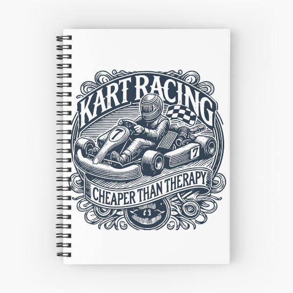 Item preview, Karting Cheaper Than Therapy Vintage Style designed and sold by LuminOrb.
