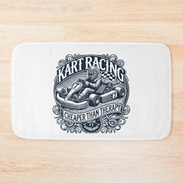 Item preview, Karting Cheaper Than Therapy Vintage Style designed and sold by LuminOrb.