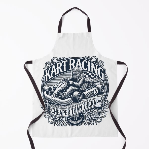 Item preview, Karting Cheaper Than Therapy Vintage Style designed and sold by LuminOrb.