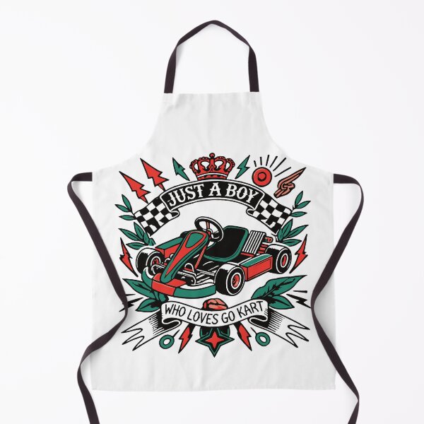 Item preview, A Boy Who Loves Go-kart Racing Retro Style designed and sold by LuminOrb.