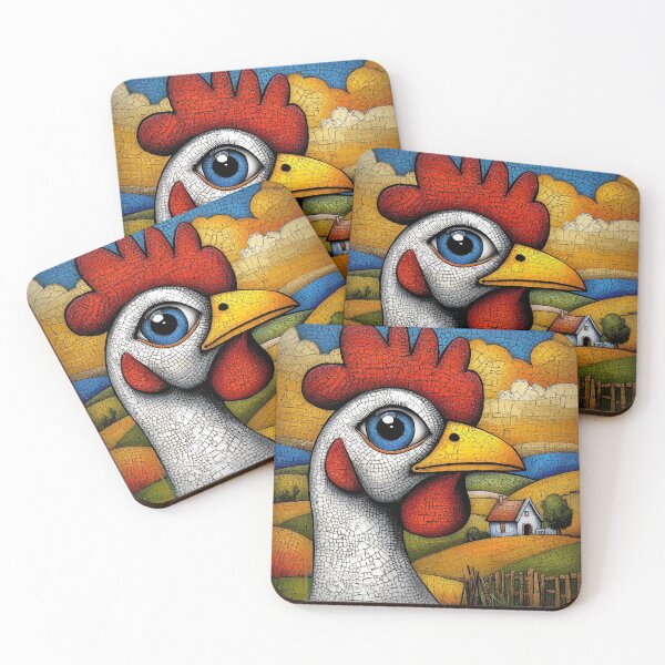 Item preview, Whimsy Farm Hen designed and sold by Andy Gambino Art.