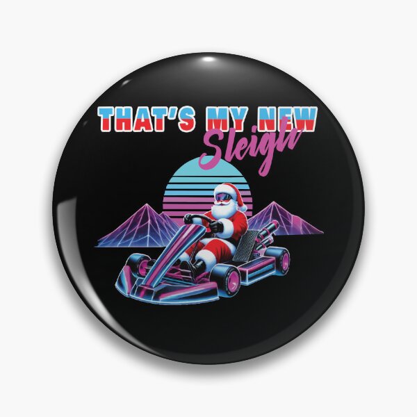 Item preview, Santa Claus Go-kart Retro Vaporwave Style designed and sold by LuminOrb.