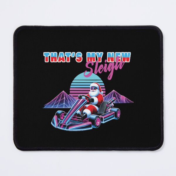 Item preview, Santa Claus Go-kart Retro Vaporwave Style designed and sold by LuminOrb.