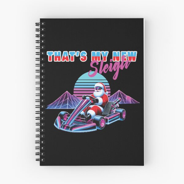 Item preview, Santa Claus Go-kart Retro Vaporwave Style designed and sold by LuminOrb.