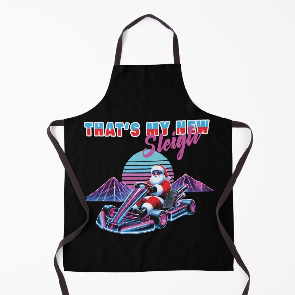 Item preview, Santa Claus Go-kart Retro Vaporwave Style designed and sold by LuminOrb.
