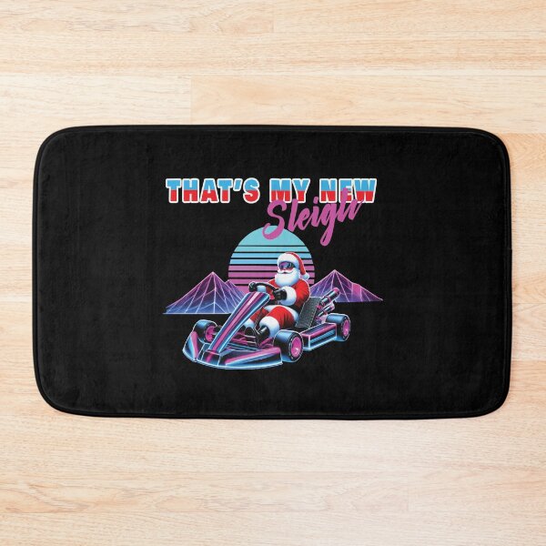 Item preview, Santa Claus Go-kart Retro Vaporwave Style designed and sold by LuminOrb.