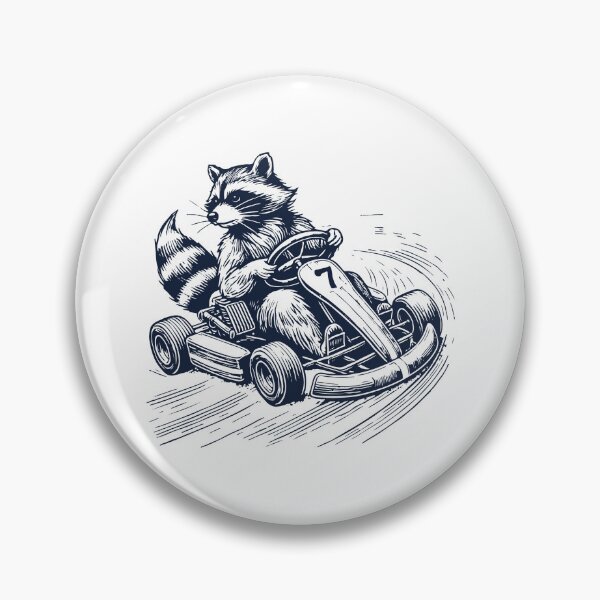 Item preview, Retro Raccoon Go-Kart Racing Adventure designed and sold by LuminOrb.