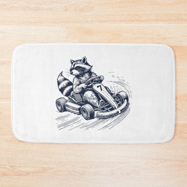 Item preview, Retro Raccoon Go-Kart Racing Adventure designed and sold by LuminOrb.