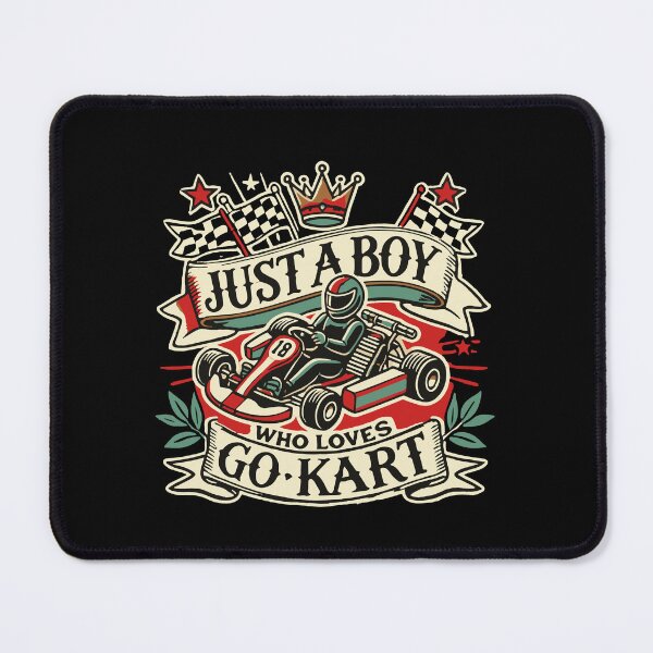 Item preview, Boy Who Loves Go-karting Racing designed and sold by LuminOrb.