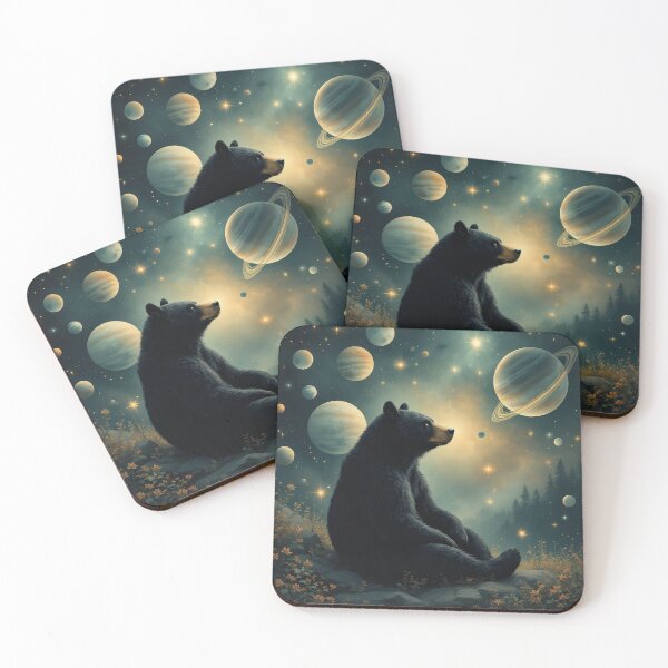 Item preview, Black Bear at Altitude designed and sold by HabitableMoons.