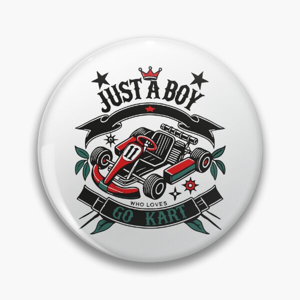 Item preview, Go-kart Loving Boy Retro Style designed and sold by LuminOrb.