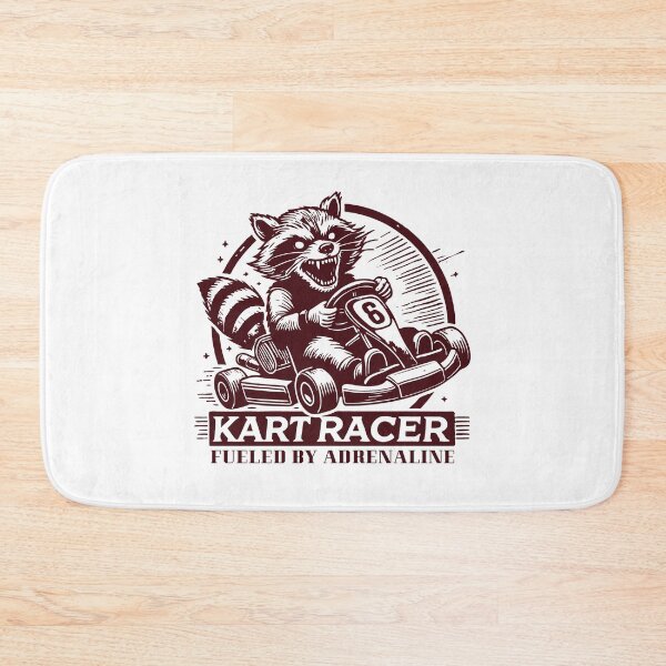 Item preview, Kart Racer Adrenaline Driven Raccoon designed and sold by LuminOrb.