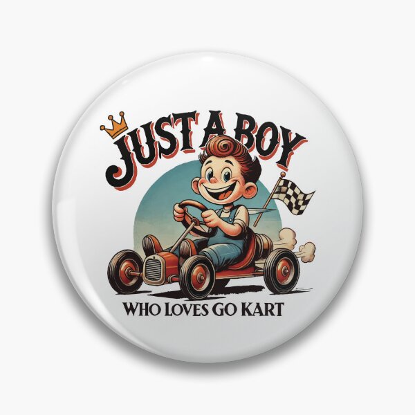 Artikelvorschau, Junge Der Go-Kart Liebt Retro Cartoon Design entworfen und verkauft von LuminOrb.