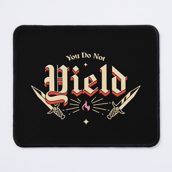 Item preview, You Do Not Yield Illustrated Fantasy Type designed and sold by Magyarmelcsi Illustration.