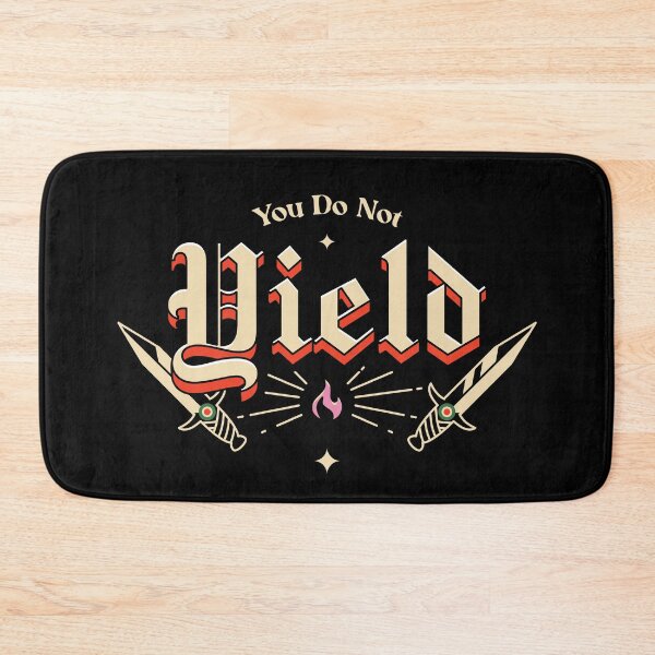 Item preview, You Do Not Yield Illustrated Fantasy Type designed and sold by Magyarmelcsi Illustration.