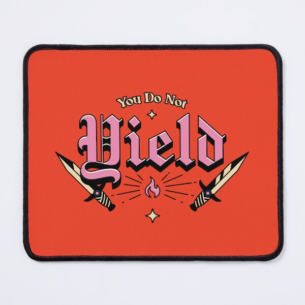Item preview, You Do Not Yield Illustrated Fantasy Type designed and sold by Magyarmelcsi Illustration.
