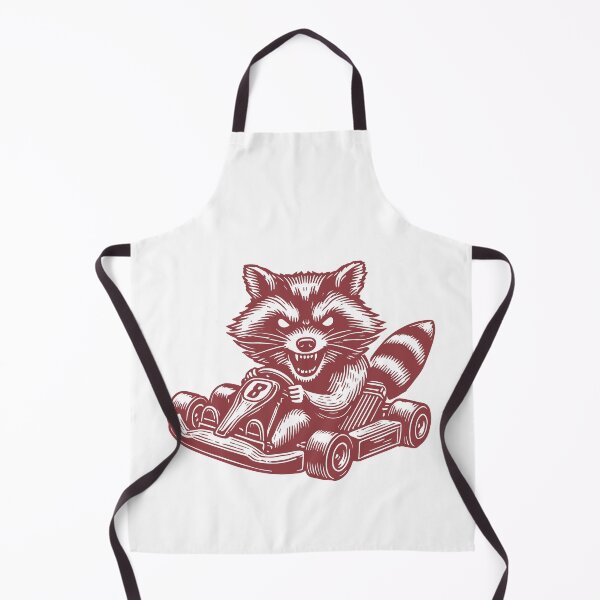 Item preview, Racing Driver Raccoon On Go-kart Retro Style designed and sold by LuminOrb.