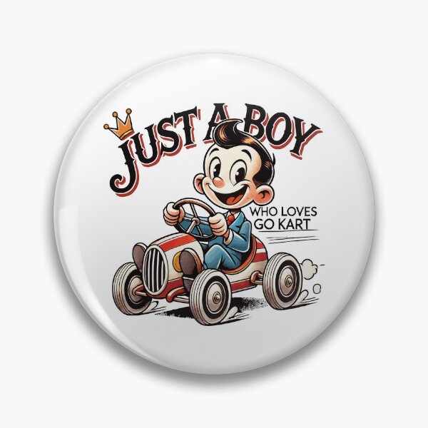 Item preview, Just A Boy Who Loves Go-Kart Fun designed and sold by LuminOrb.