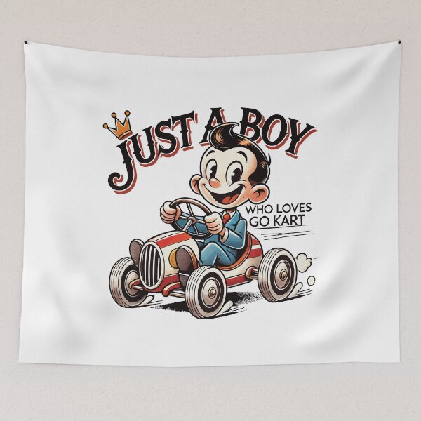 Item preview, Just A Boy Who Loves Go-Kart Fun designed and sold by LuminOrb.