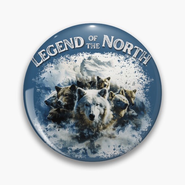 Item preview, LEGEND OF THE NORTH WOLVES BEARS BIRDS MOUNTAINS designed and sold by NikoDeeko.