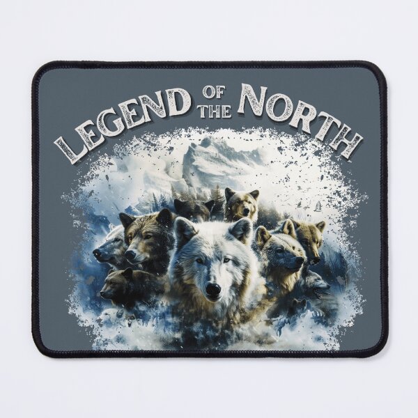 Item preview, LEGEND OF THE NORTH WOLVES BEARS BIRDS MOUNTAINS designed and sold by NikoDeeko.