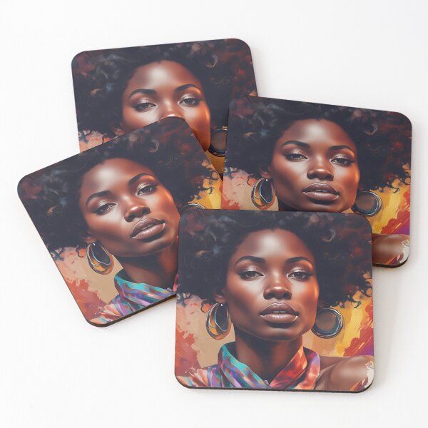 Item preview, Radiant Afrocentric Grace – Vibrant Modern Art – Contemporary Afro-Inspired Art designed and sold by msrmiami1.