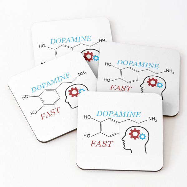Item preview, Dopamine fast molecule structure chemist structural formula designed and sold by Alexaltay.