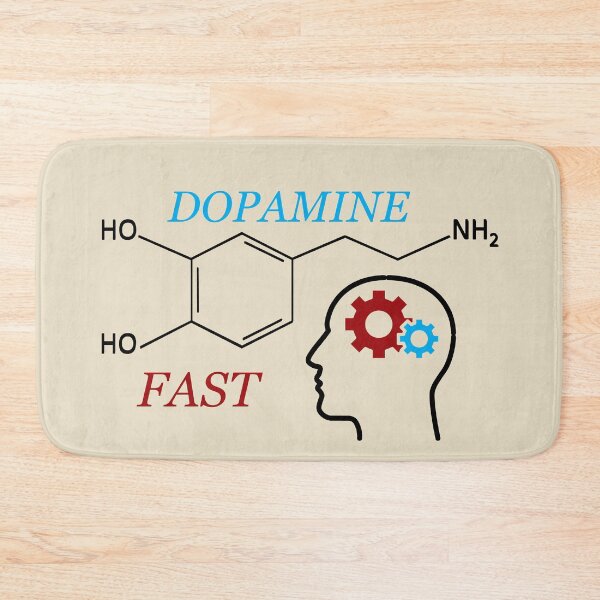 Item preview, Dopamine fast molecule structure chemist structural formula designed and sold by Alexaltay.