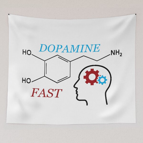 Item preview, Dopamine fast molecule structure chemist structural formula designed and sold by Alexaltay.