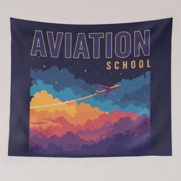 Item preview, #7 AVIATION SCHOOL SUNSET designed and sold by UYArts.