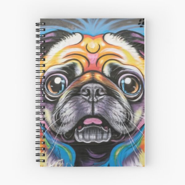 Item preview, colorful pug dog  designed and sold by Izabela Włodarczyk.