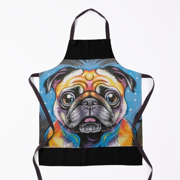 Item preview, colorful pug dog  designed and sold by Izabela Włodarczyk.
